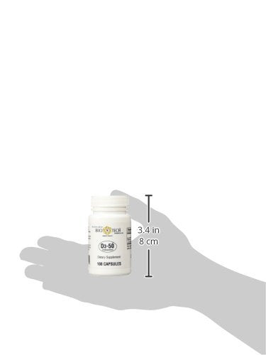 BioTech Pharmacal D3-50 suplemento de vitamina D3 en cápsulas