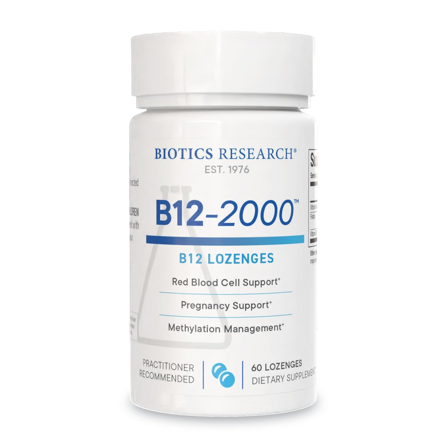 Biotics Research B12-2000 alta potencia vitaminas B
