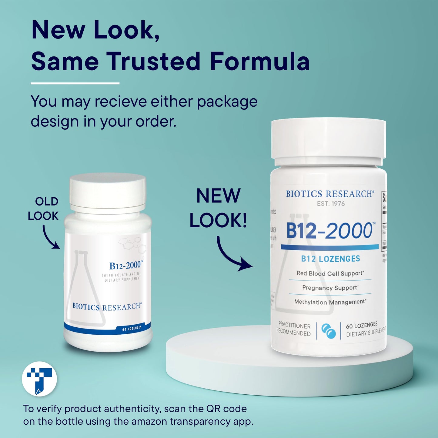 Biotics Research B12-2000 vitaminas B masticables y saborizadas