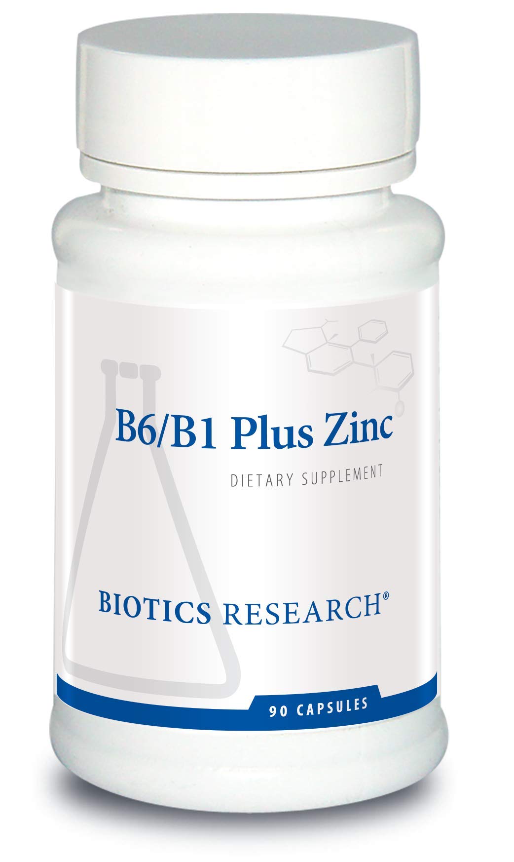 Biotics Research B6 B1 Plus Zinc frasco frontal