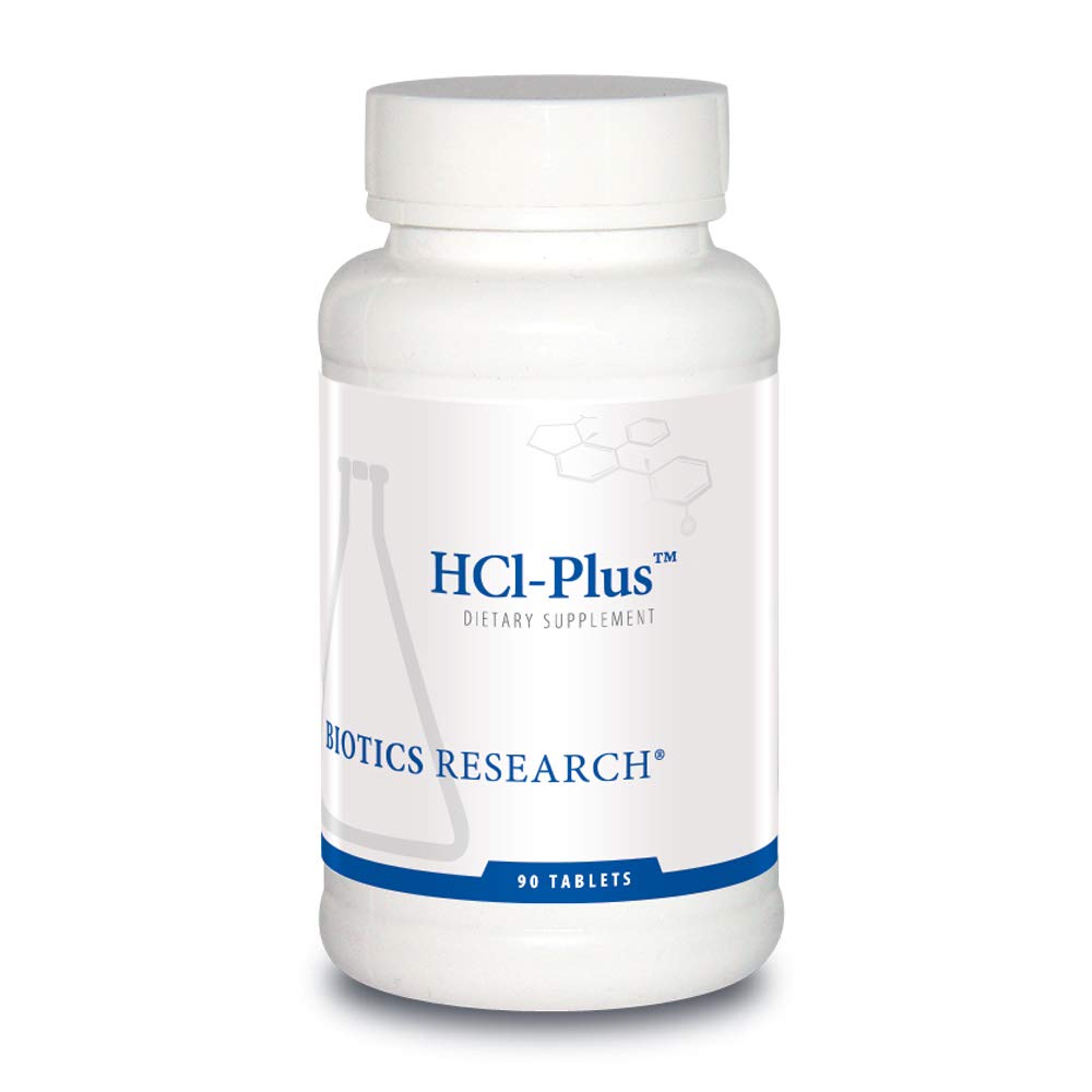 Biotics Research HCl Plus suplemento digestión saludable 90 tabletas