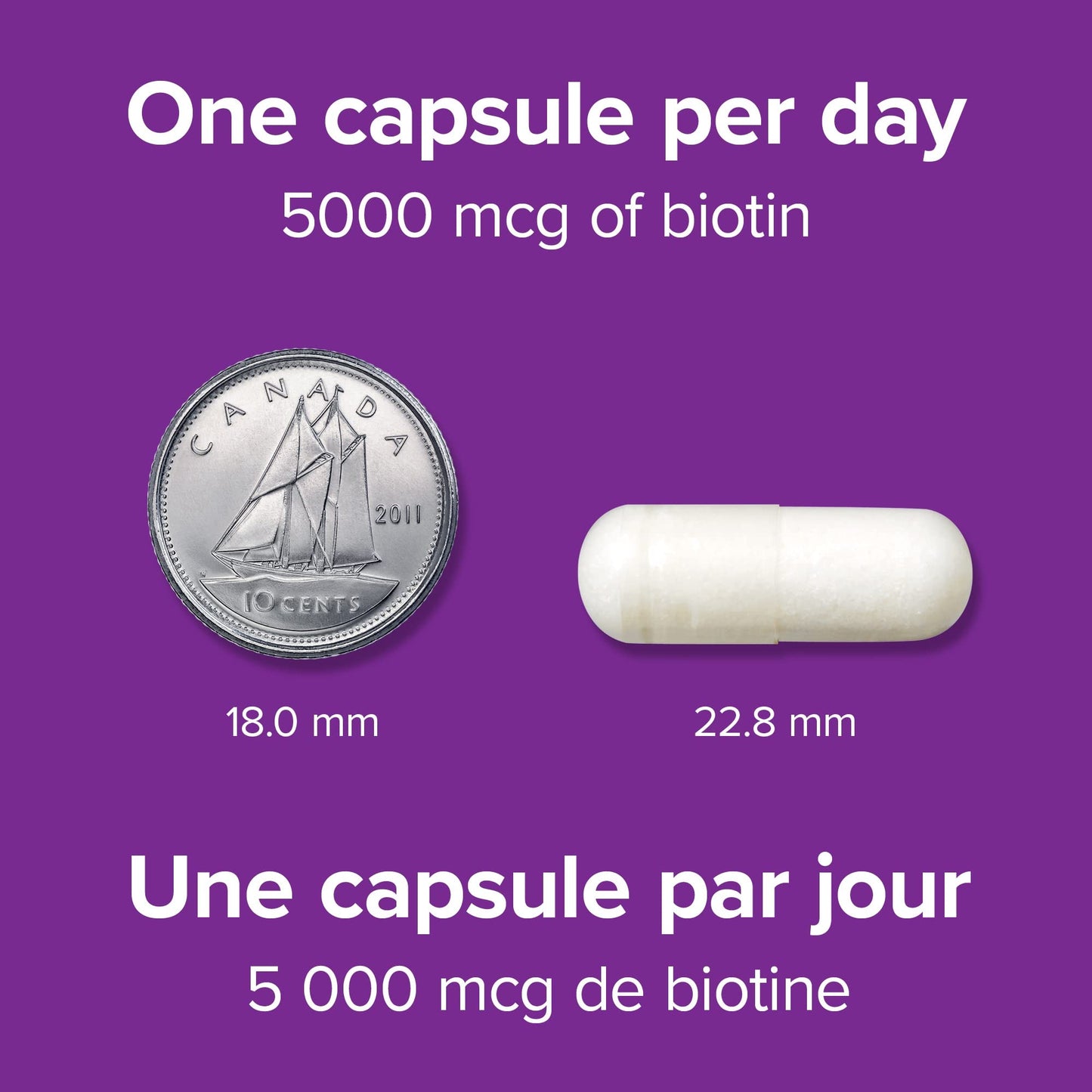 Biotina 5000 mcg Webber Naturals cápsulas vegetarianas cabello