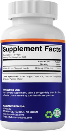 Blister Vitamatic vitamina d3 no gluten no gmo aceite de oliva