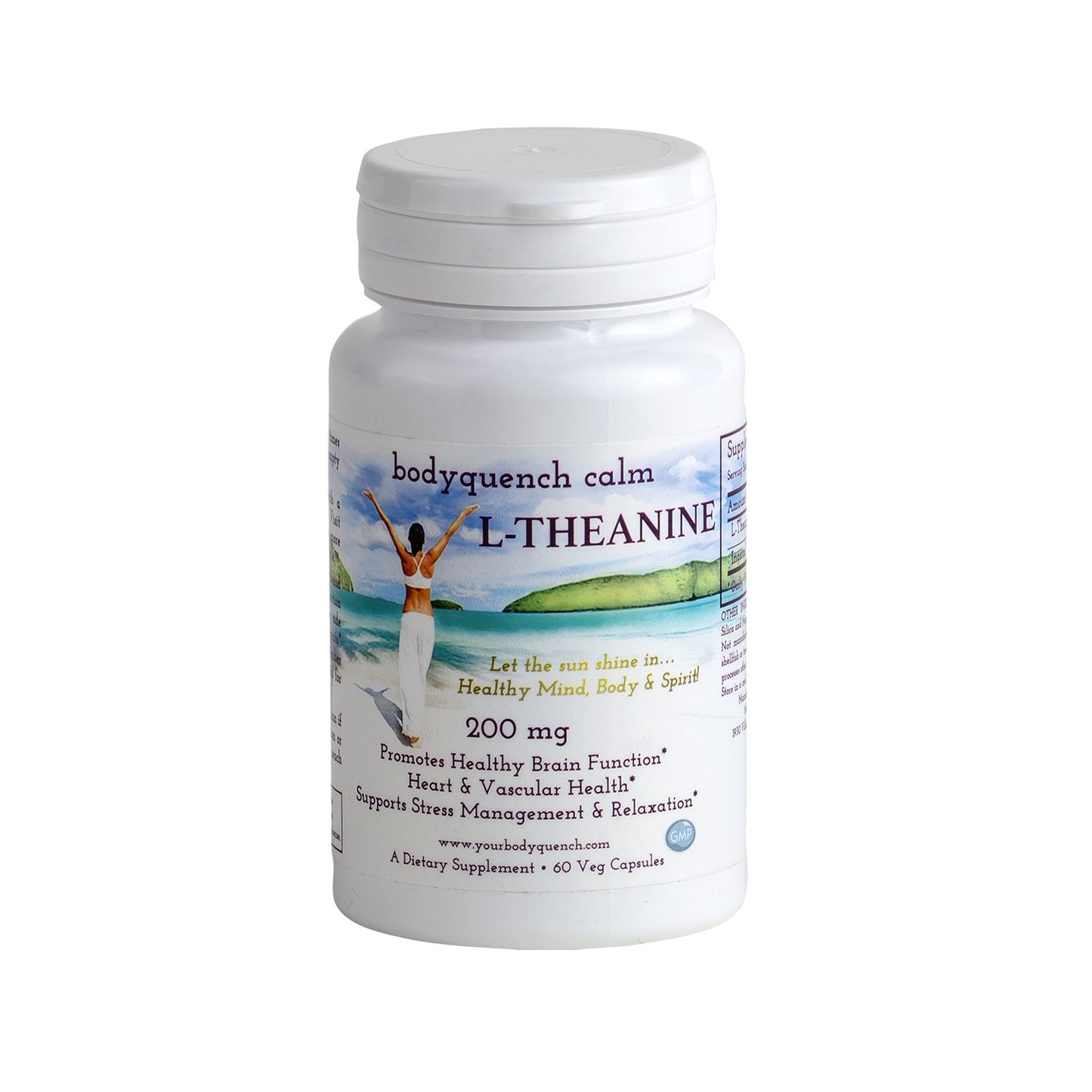 bodyquench L-Teanina y Inositol suplemento cápsulas vegetales