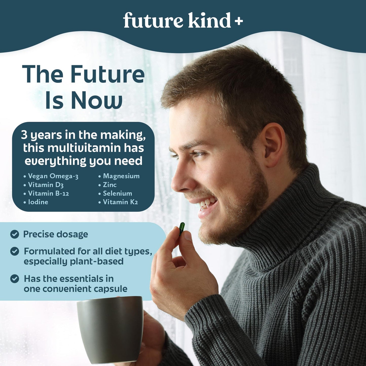 Bolsa compostable de multivitaminas Future Kind