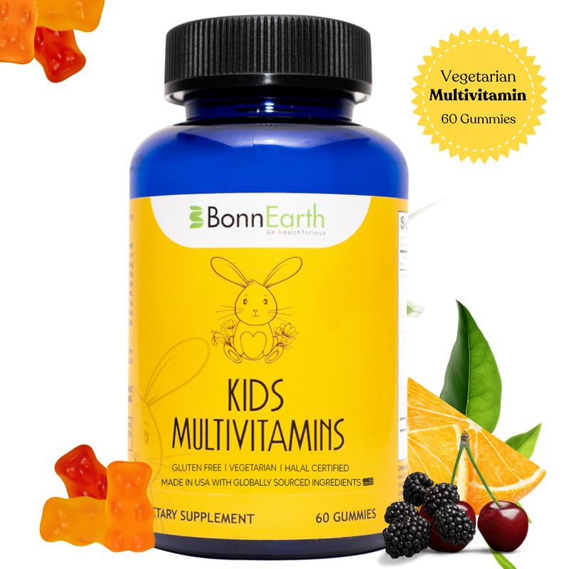 BonnEarth gomas multivitaminas para niños, salud y bienestar