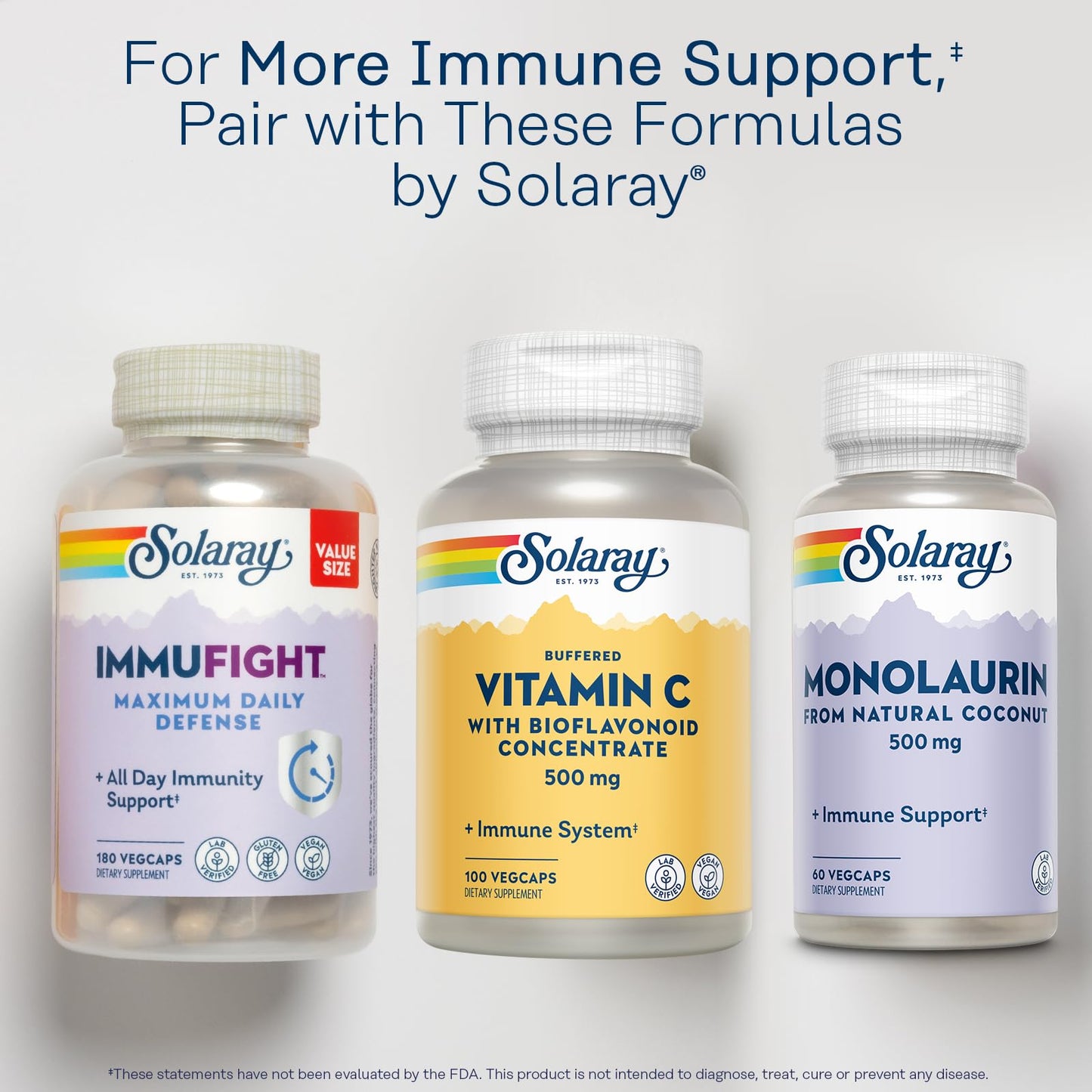 bote vitaminas c solaray apoyo al sistema inmunológico