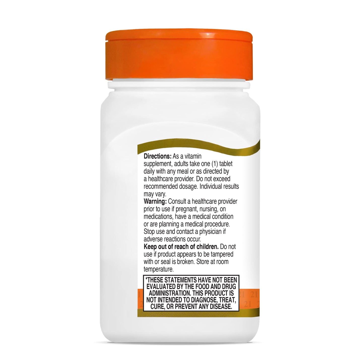 Botella abierta vitamina c 21st century tabletas