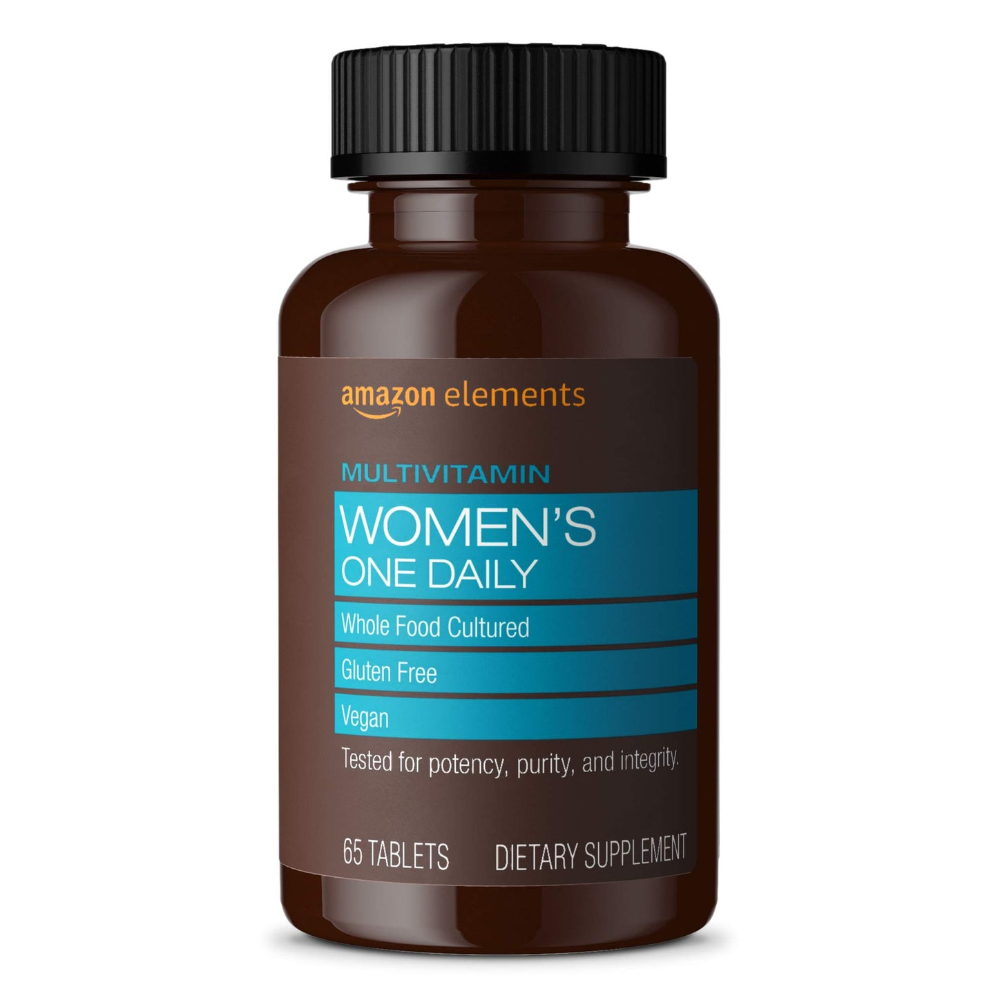 Botella Amazon Elements multivitamínico diario para mujeres, 65 tabletas