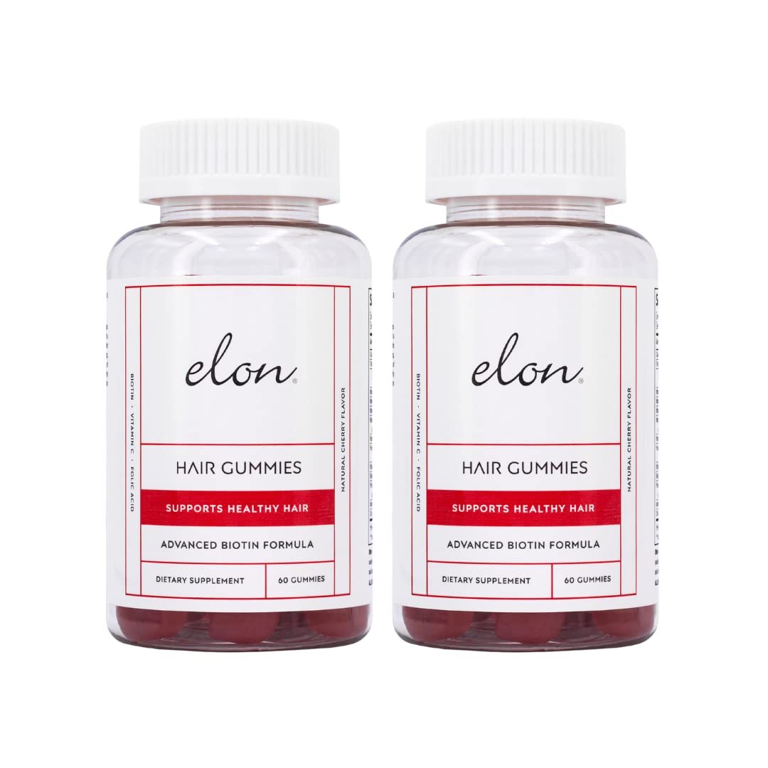 Botella Elon gomitas biotina 5000 mcg sabor cereza 120 unidades