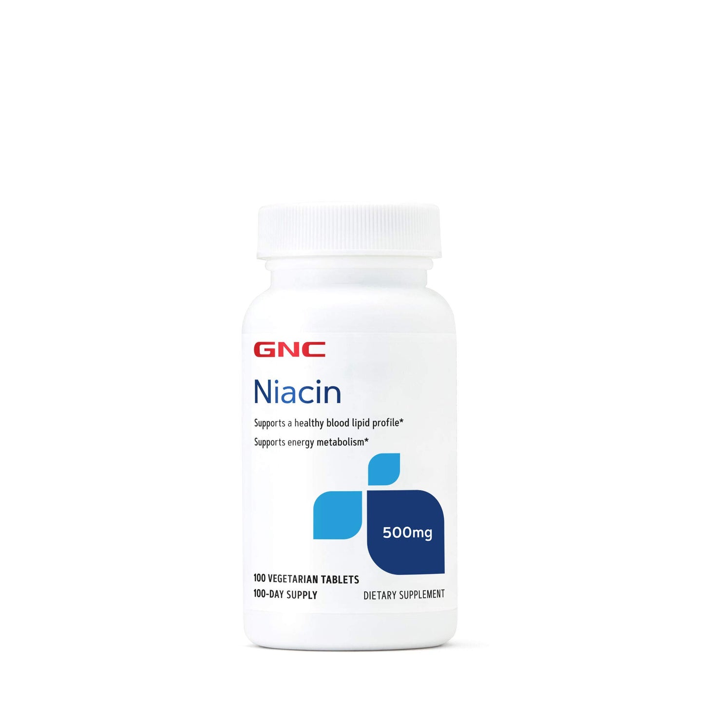 Botella GNC Niacina 500mg 100 tabletas