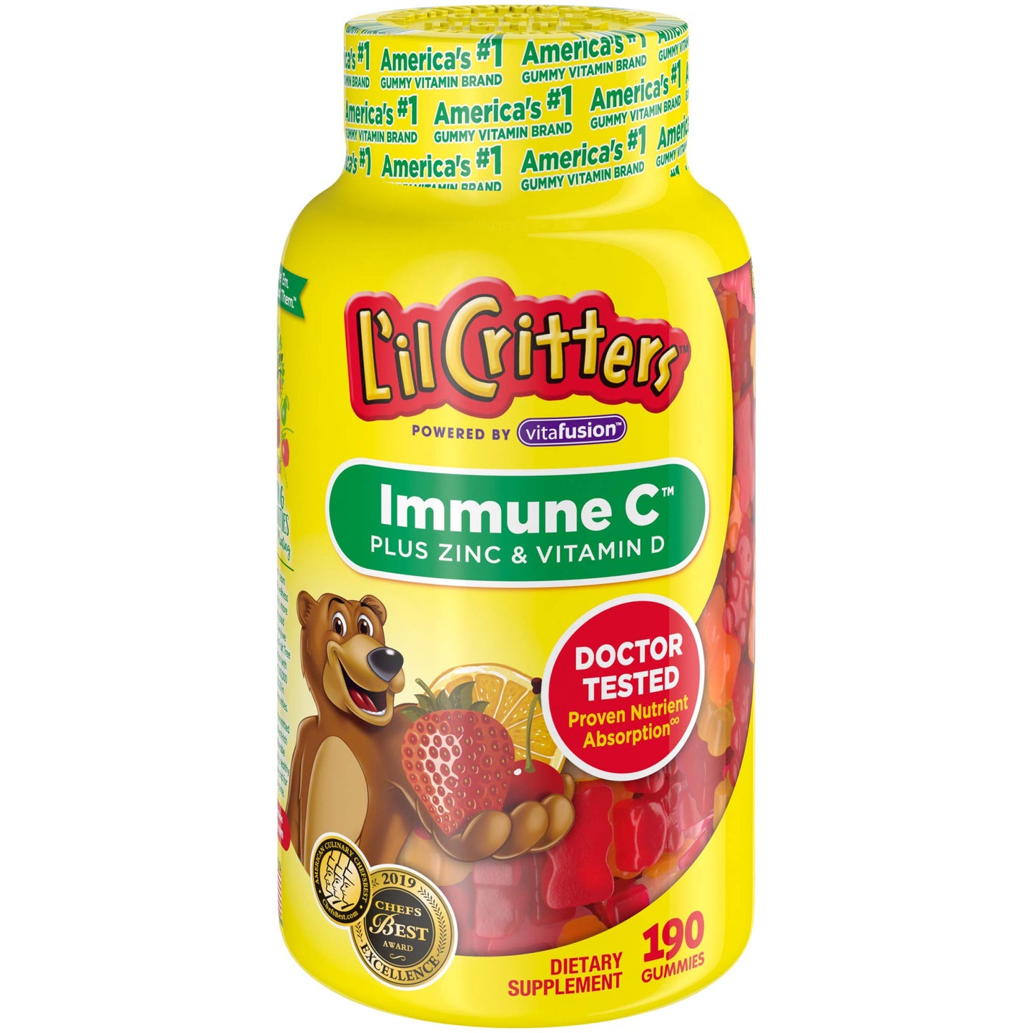 botella gominolas lil critters inmune