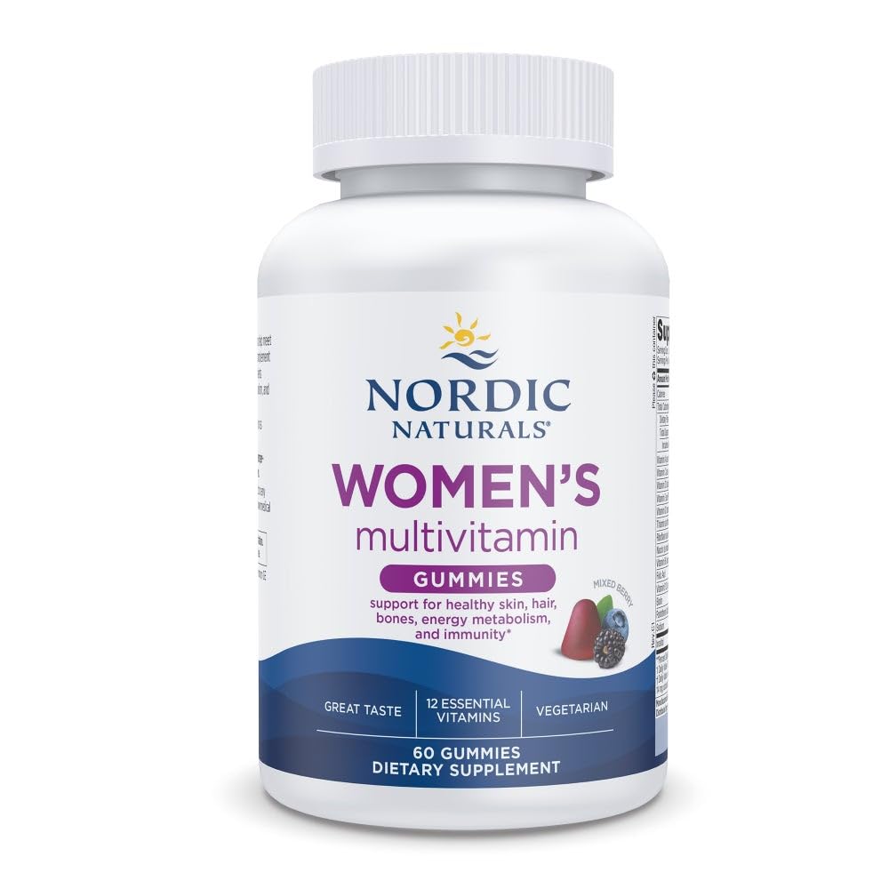Botella de gomitas multivitamínicas Nordic Naturals para mujer