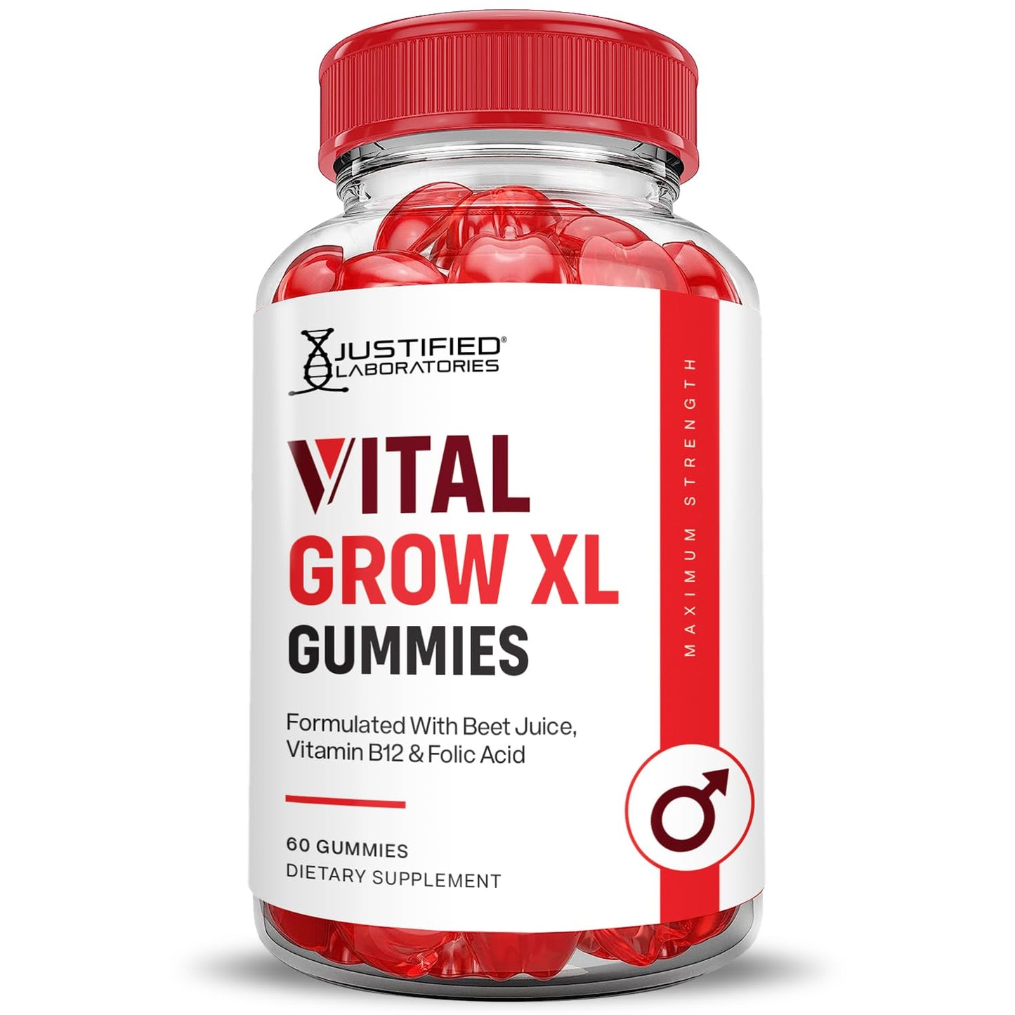 Botella de Gomitas Vital Grow XL 60 unidades