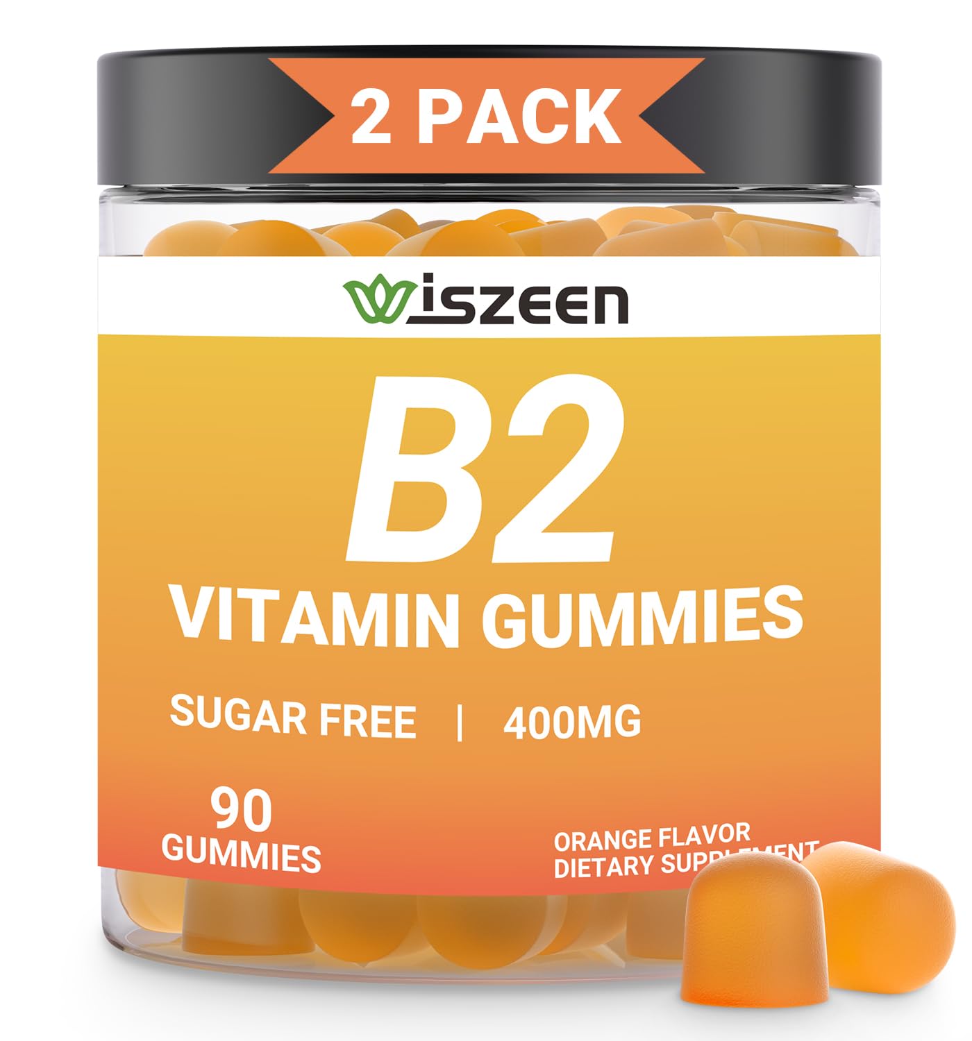 botella gomitas vitamina b2 wiszeen 90 unidades
