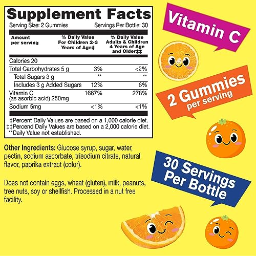 Botella de gomitas vitamina C y complejo B para niños WellYeah