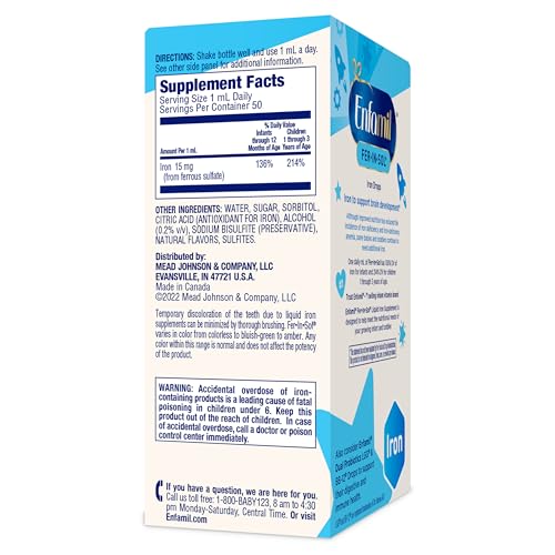 Botella gotero Enfamil Fer-In-Sol suplemento hierro