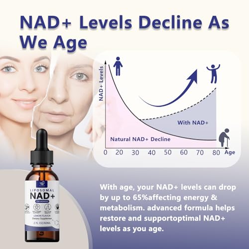 Botella de suplemento liposomal NAD Fzjjyana para mujeres.