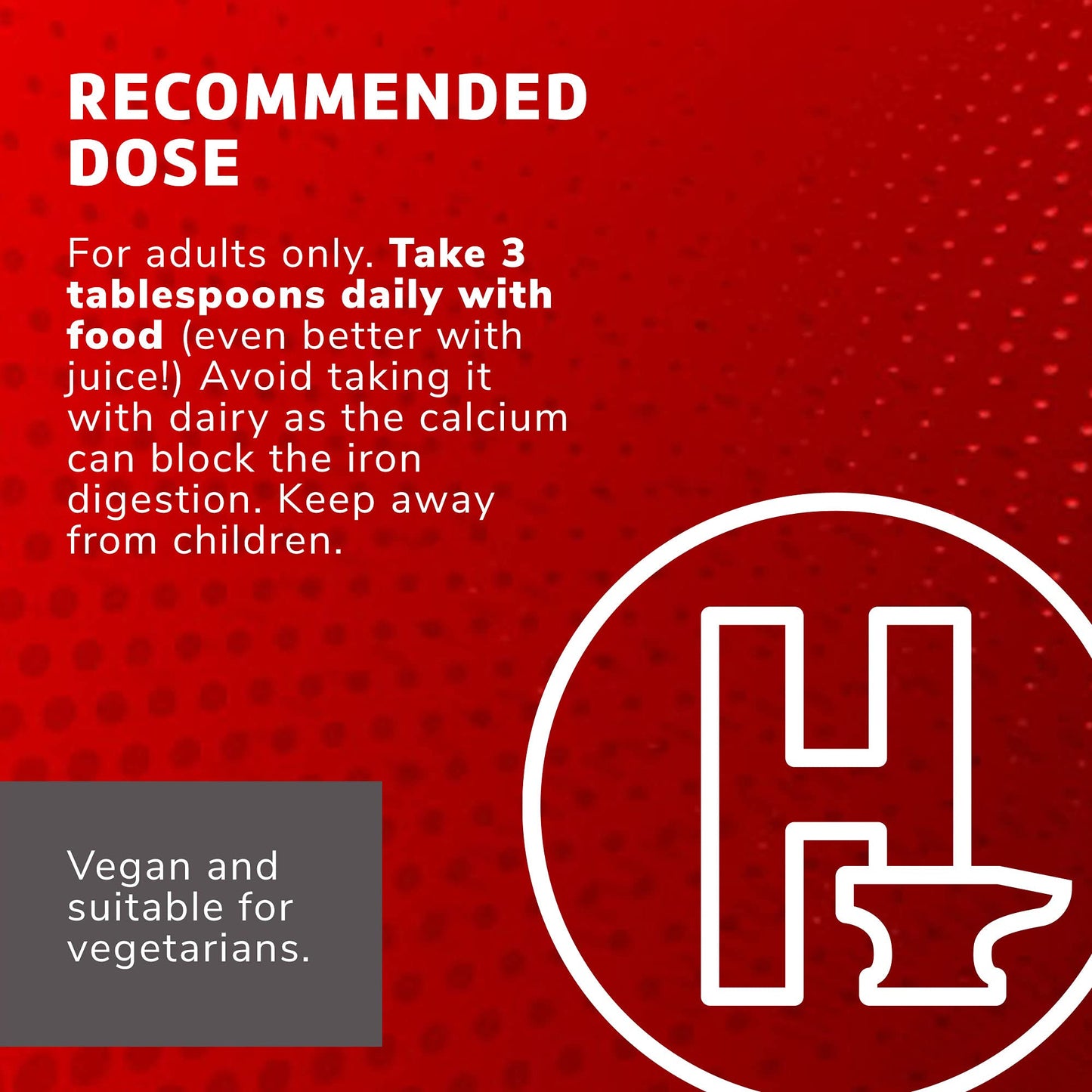 Botella líquida Globulo Rojo suplemento hierro vegan
