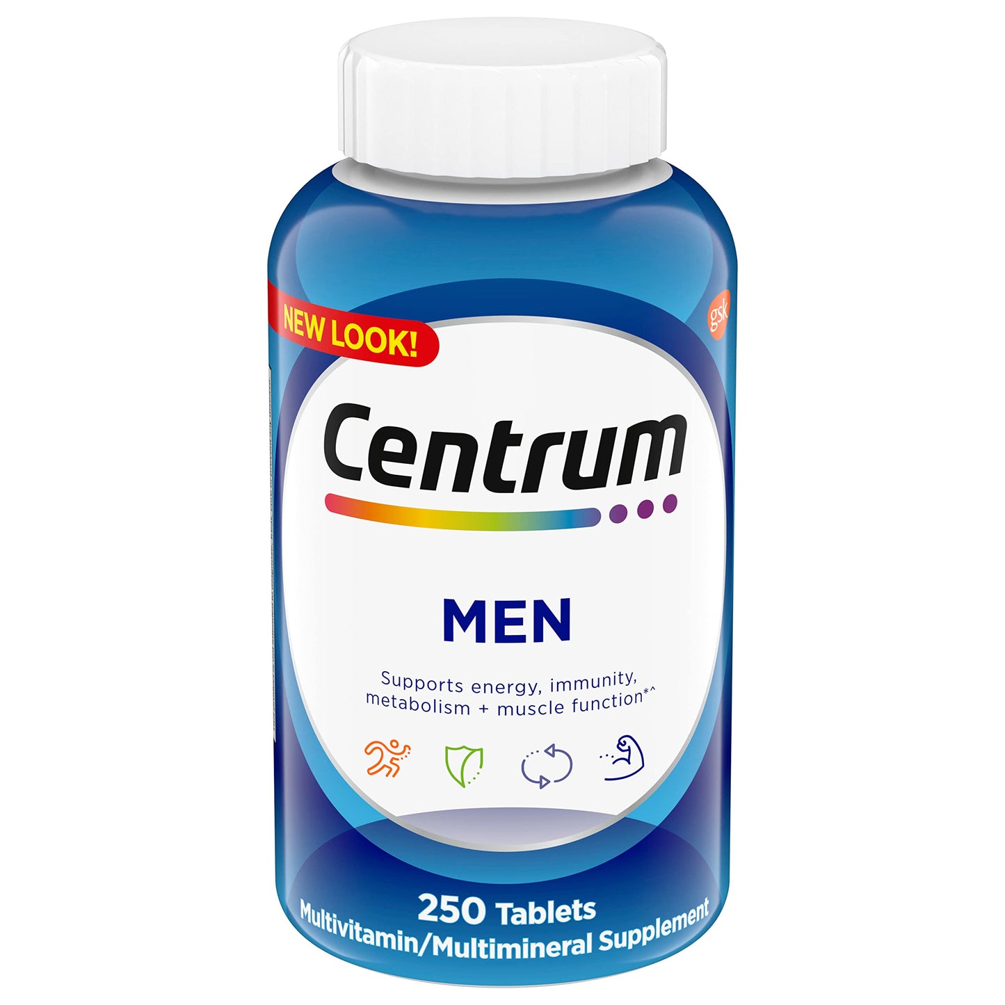 Botella multivitaminas hombres Centrum.