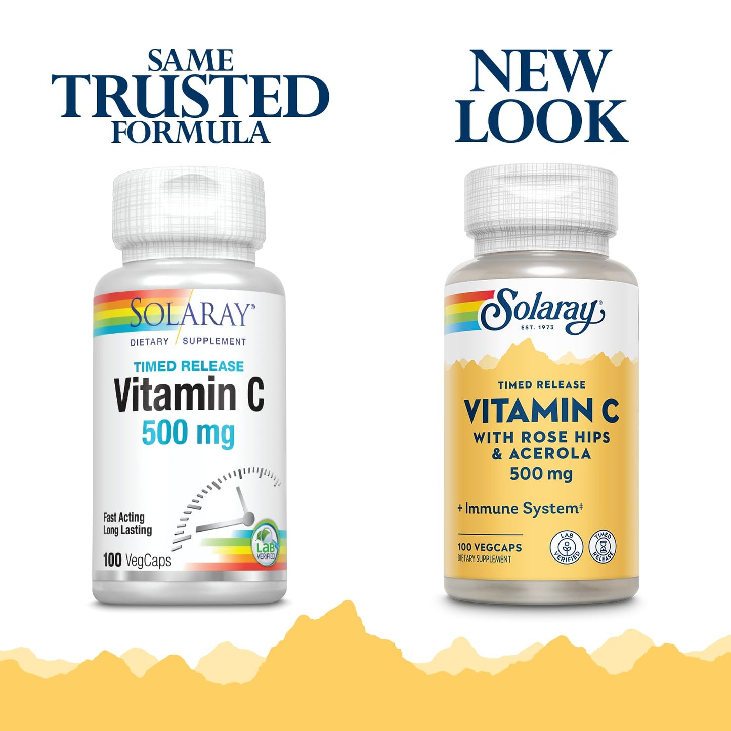 Botella Solaray vitamina C liberación progresiva 500mg