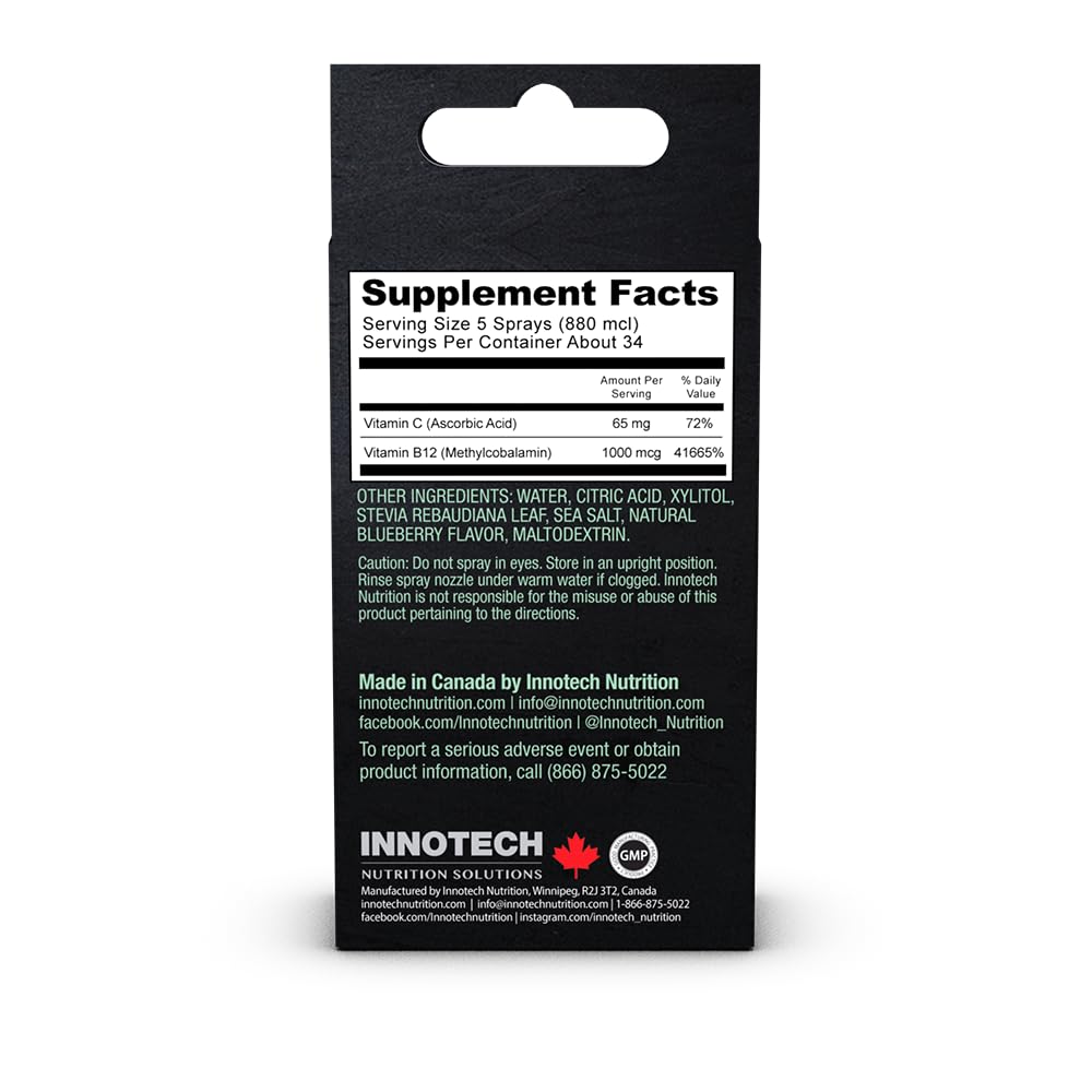 Botella spray oral vitamina b12 INNOTECH Nutrition