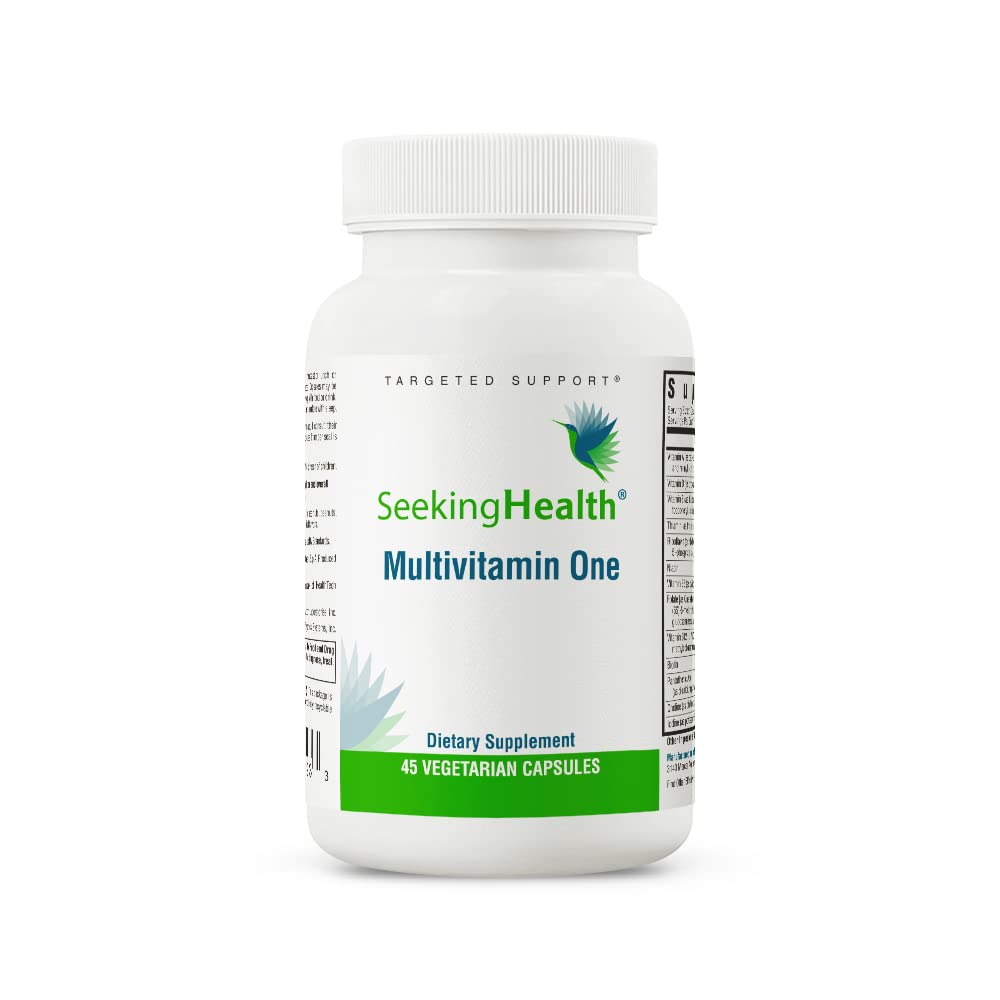 Botella de suplemento multivitamínico Seeking Health