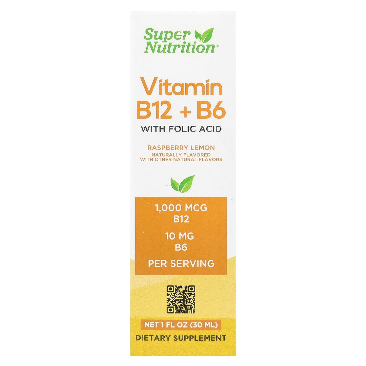 Botella de Vitamina B12 + B6 SuperNutrition
