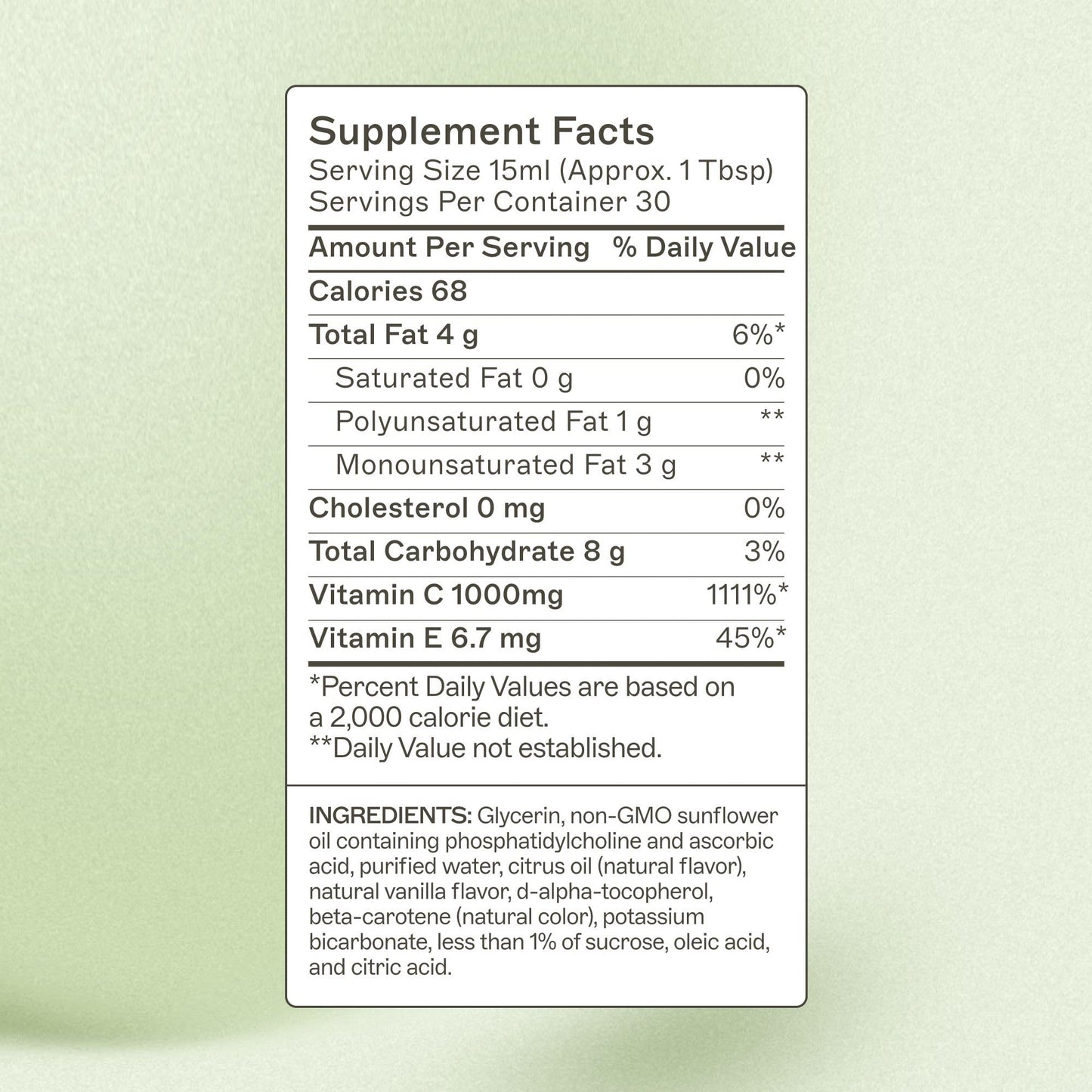 Botella vitamina c líquida liposomal 16 onzas Dr. Amy Myers