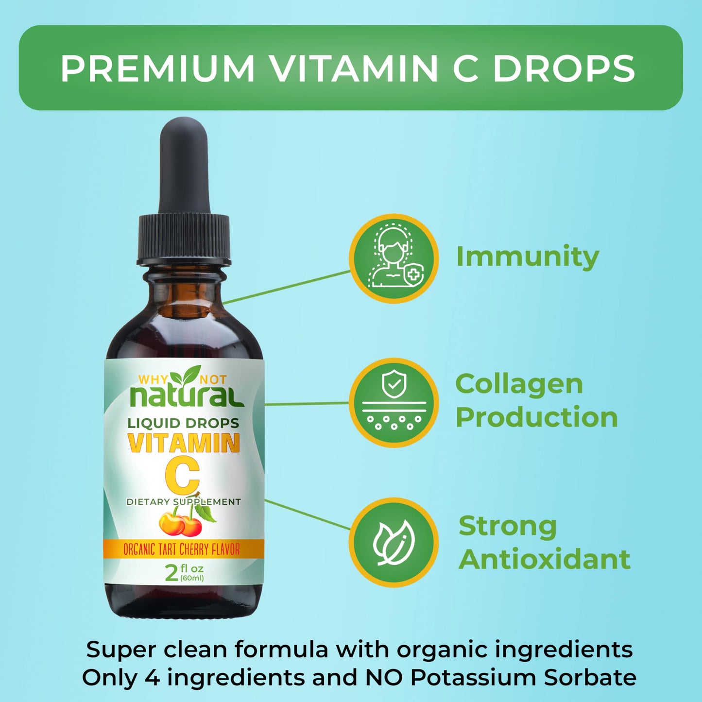 Botella de vitamina líquida natural de alta calidad