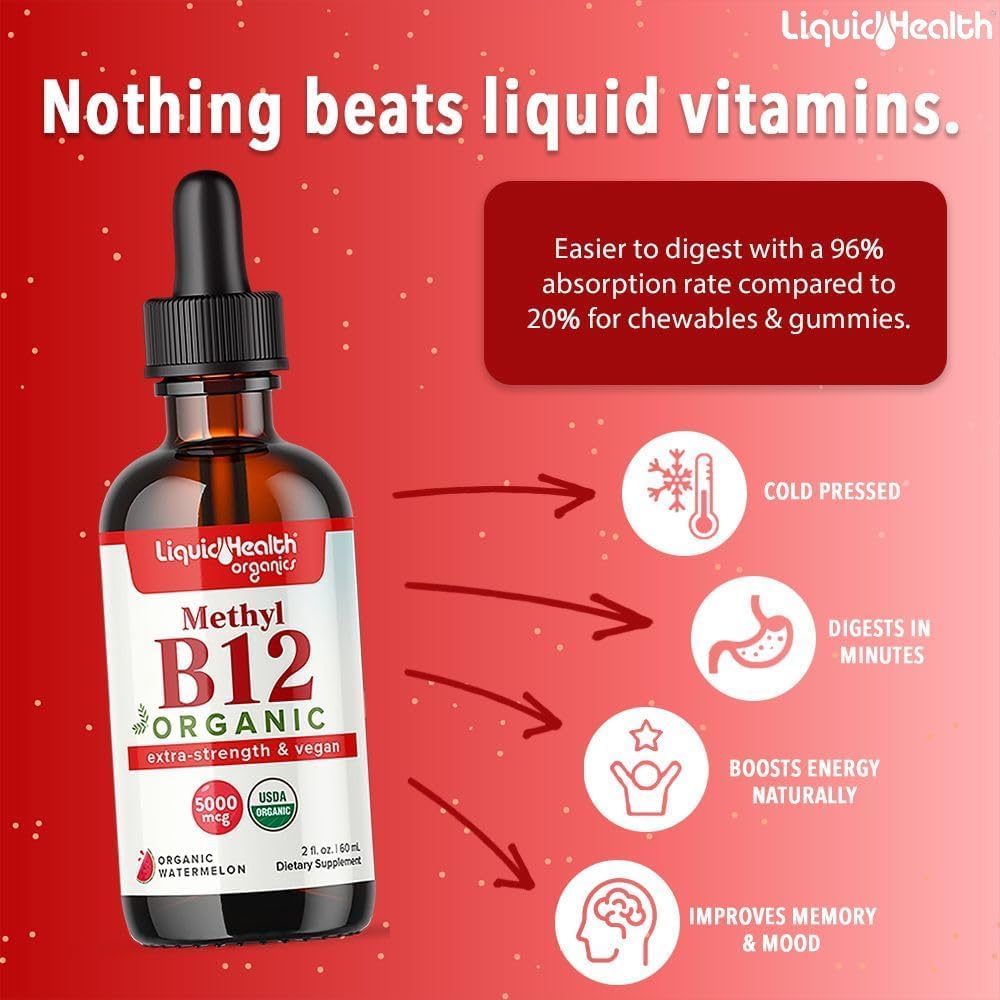 Botellas de gotas líquidas vitamina B12 paquete de 3