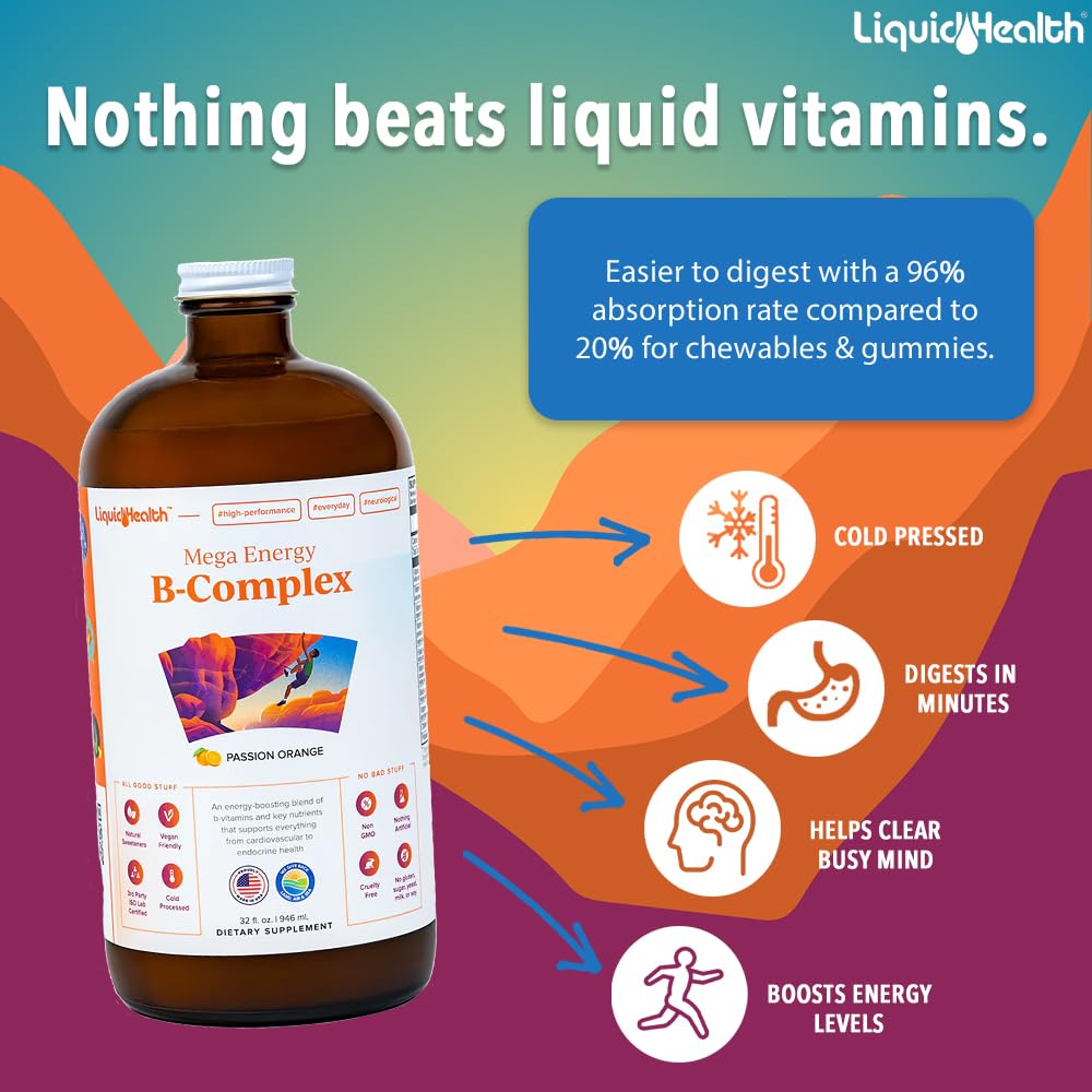 Botellas LIQUIDHEALTH liquido vitaminas complejo b y aloe vera