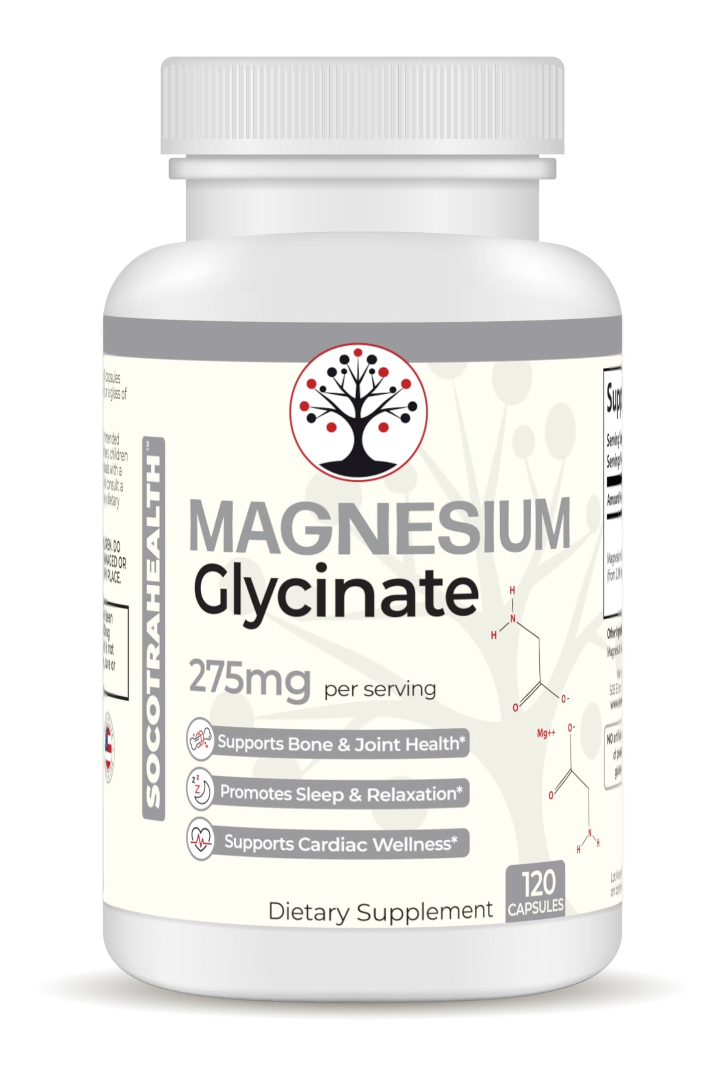 Botellas de magnesio y vitaminas Socotra Health