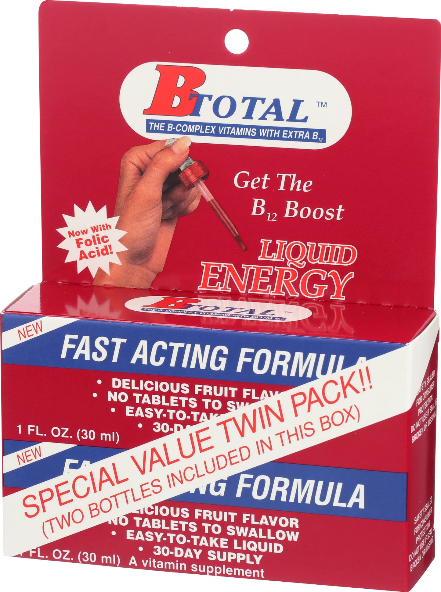 Botellas paquete líquido sublingual BTotal energético