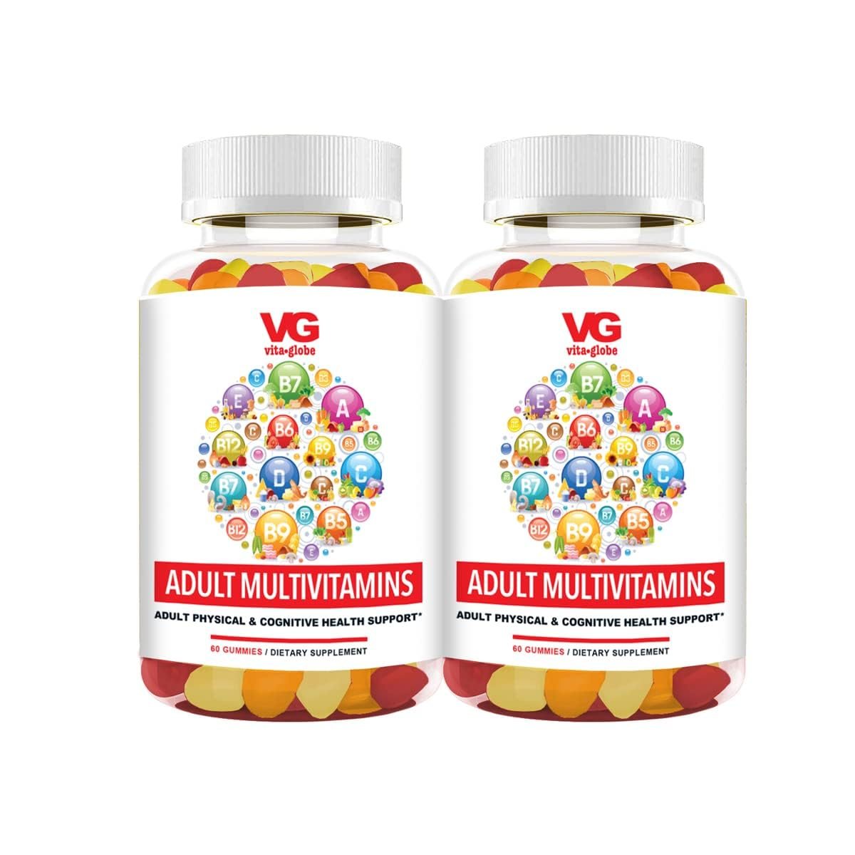 Botellas de VITA GLOBE Adult Multivitaminas Gummy para adultos
