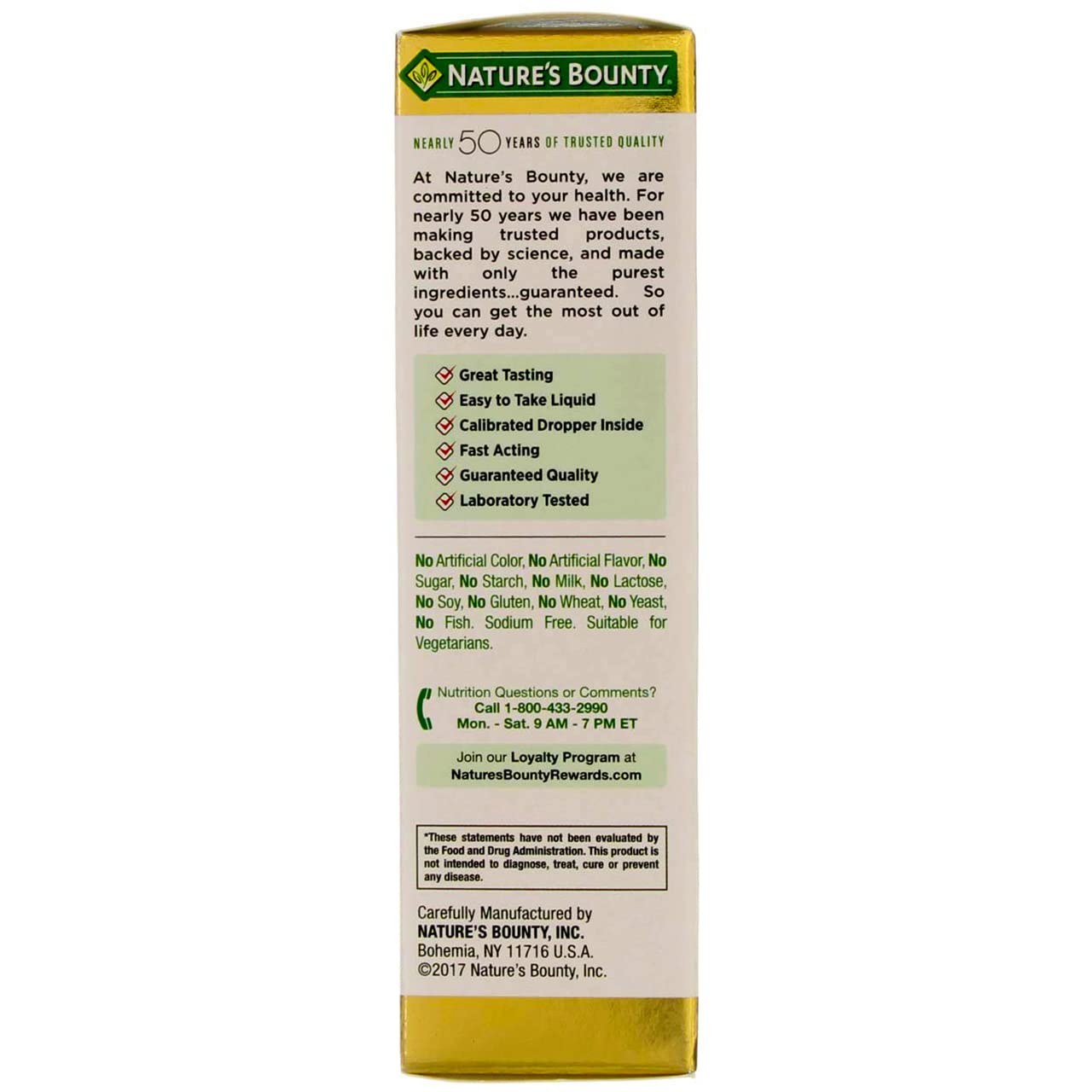 Botellas vitamina B12 líquida Nature's Bounty 4 pack