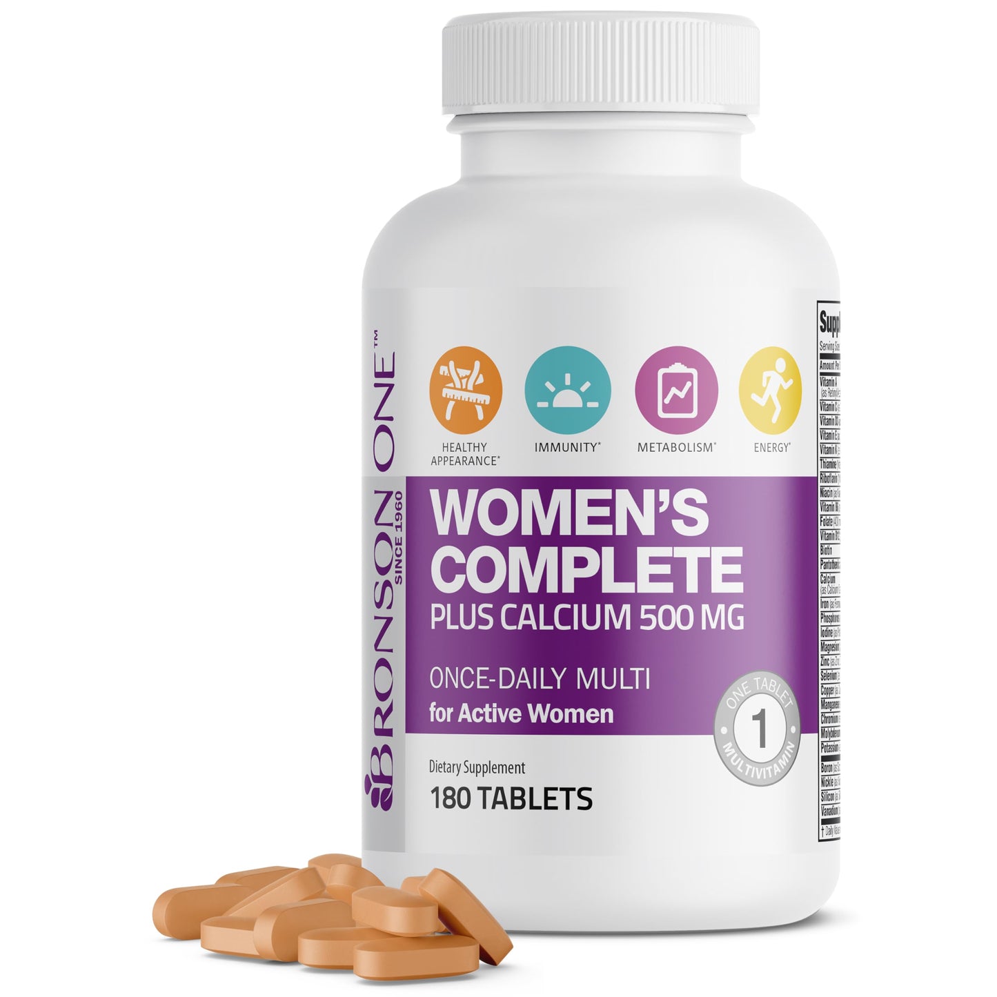 bronson multivitamínico diario para mujeres activas