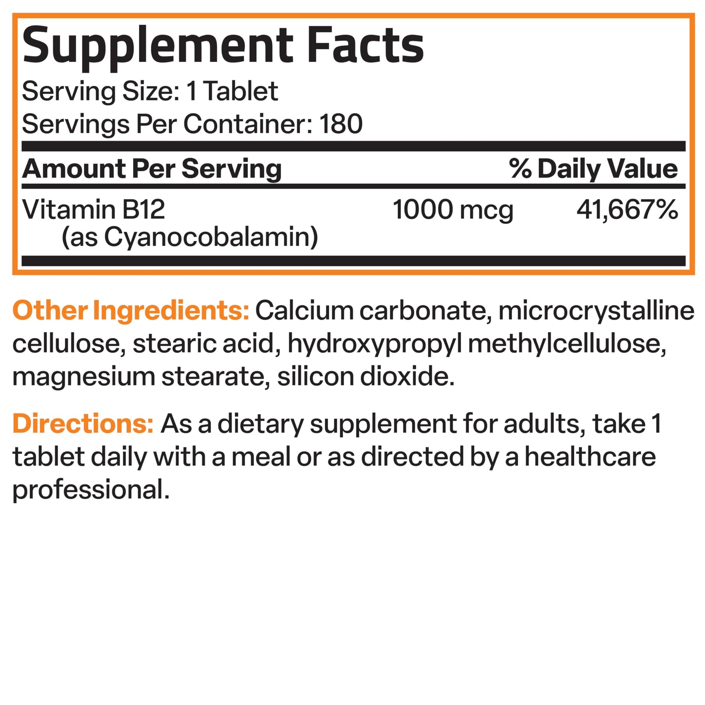 Bronson suplemento vitamina b12 tabletas premium