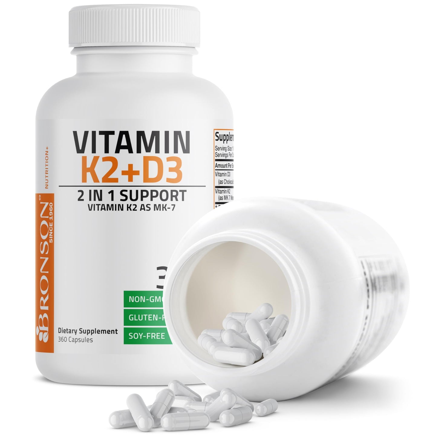 Bronson suplemento vitamina D3 fácil de tragar