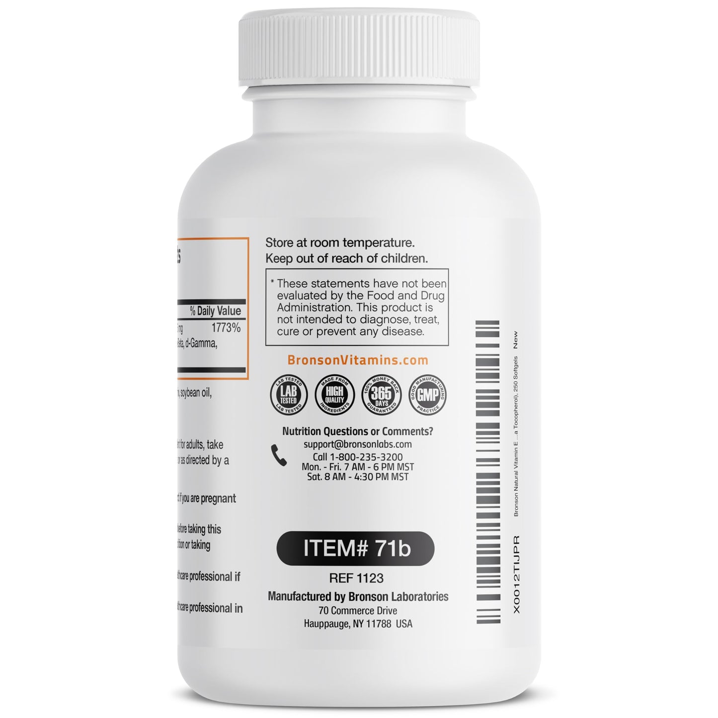 Bronson suplemento vitamina e natural para sistema inmune