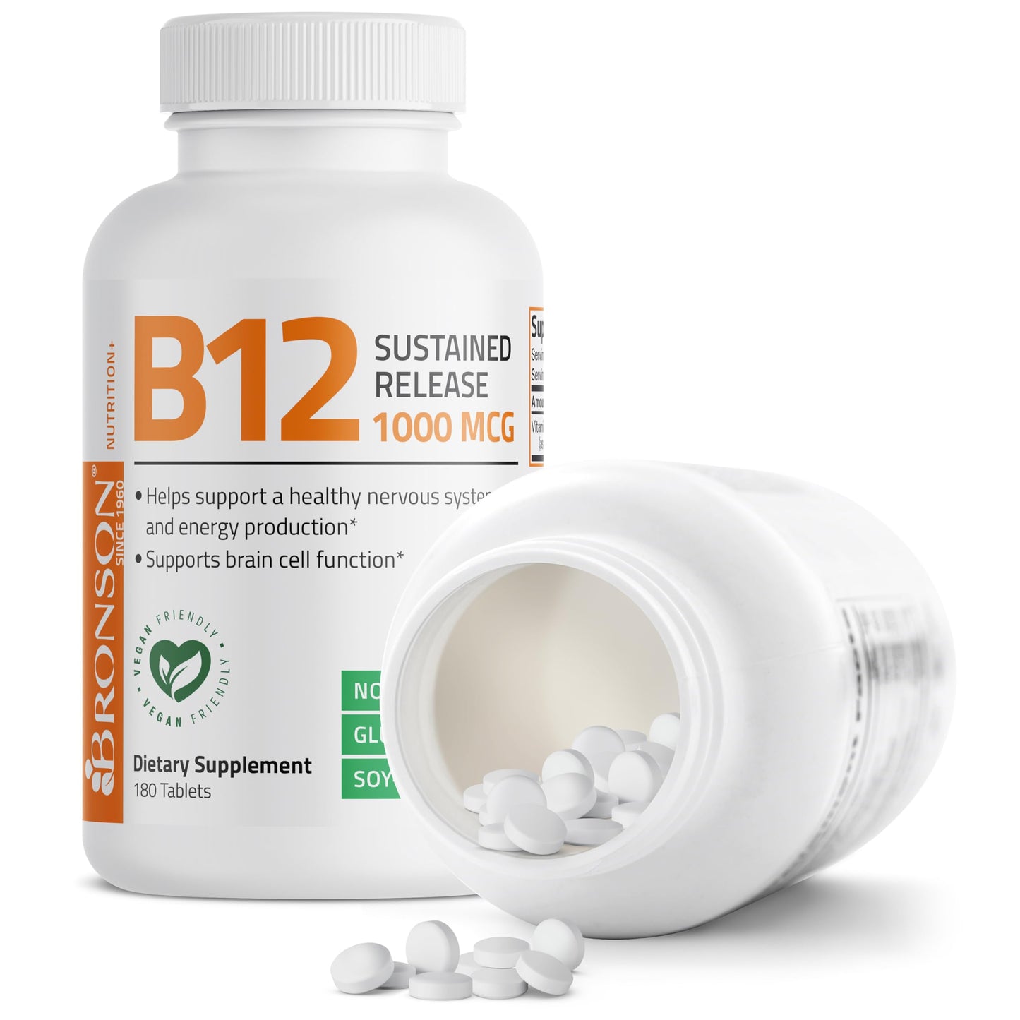 Bronson vitamina b12 envase con tabletas