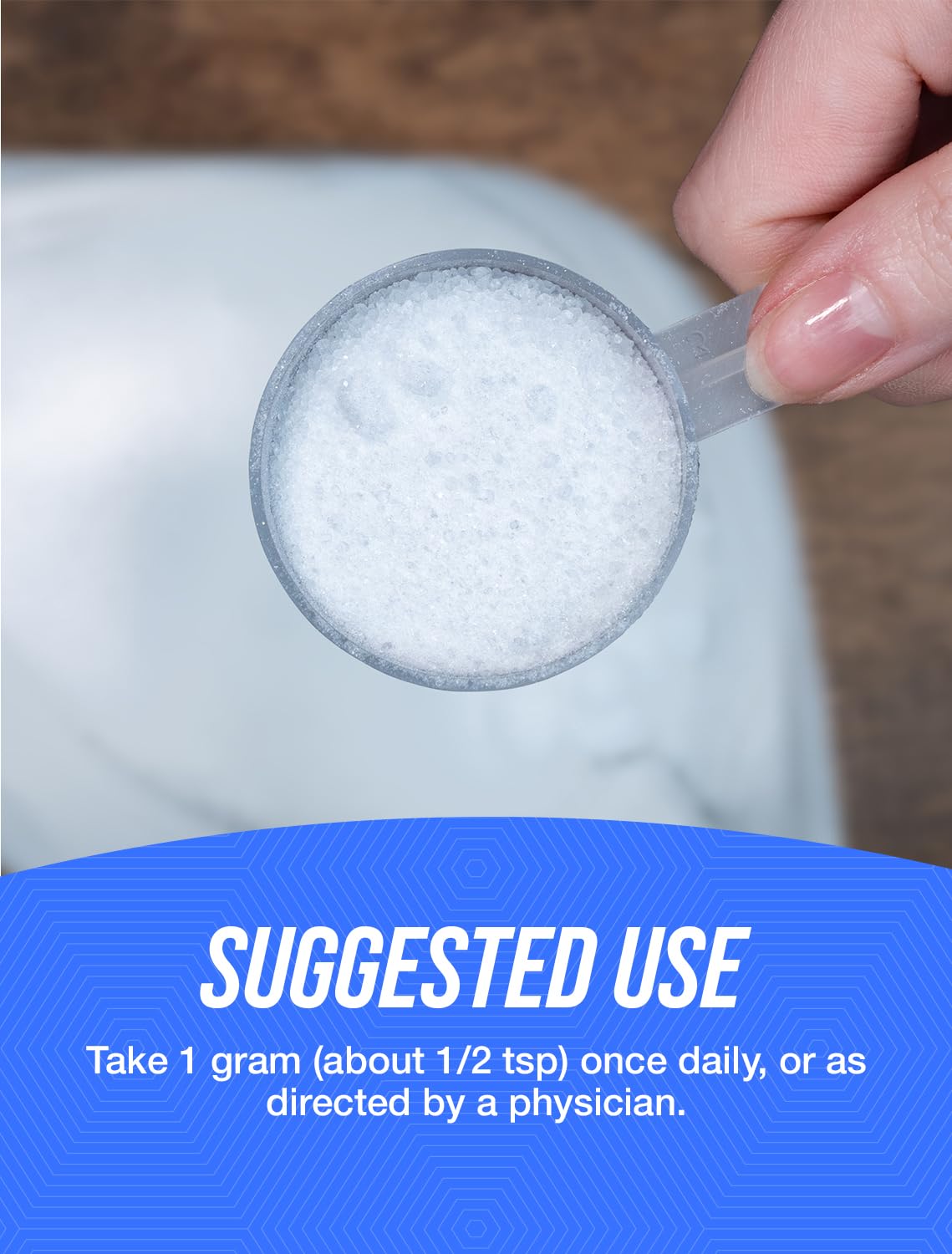 Polvo BulkSupplements vitamin b8 lado