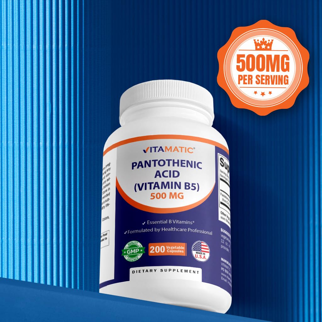 Caja de ácido pantoténico Vitamatic 500 mg