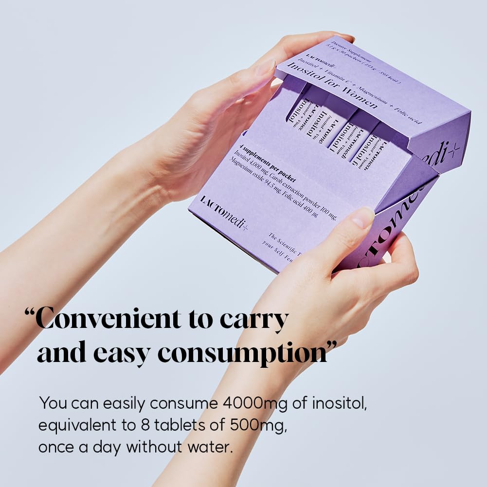 Caja y bastoncillos del suplemento LACTOMEDI para fertilidad