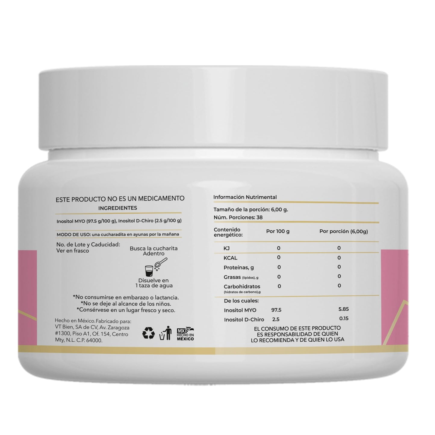 Caja Bikini Burn Ovatol mezcla inositol balance hormonal