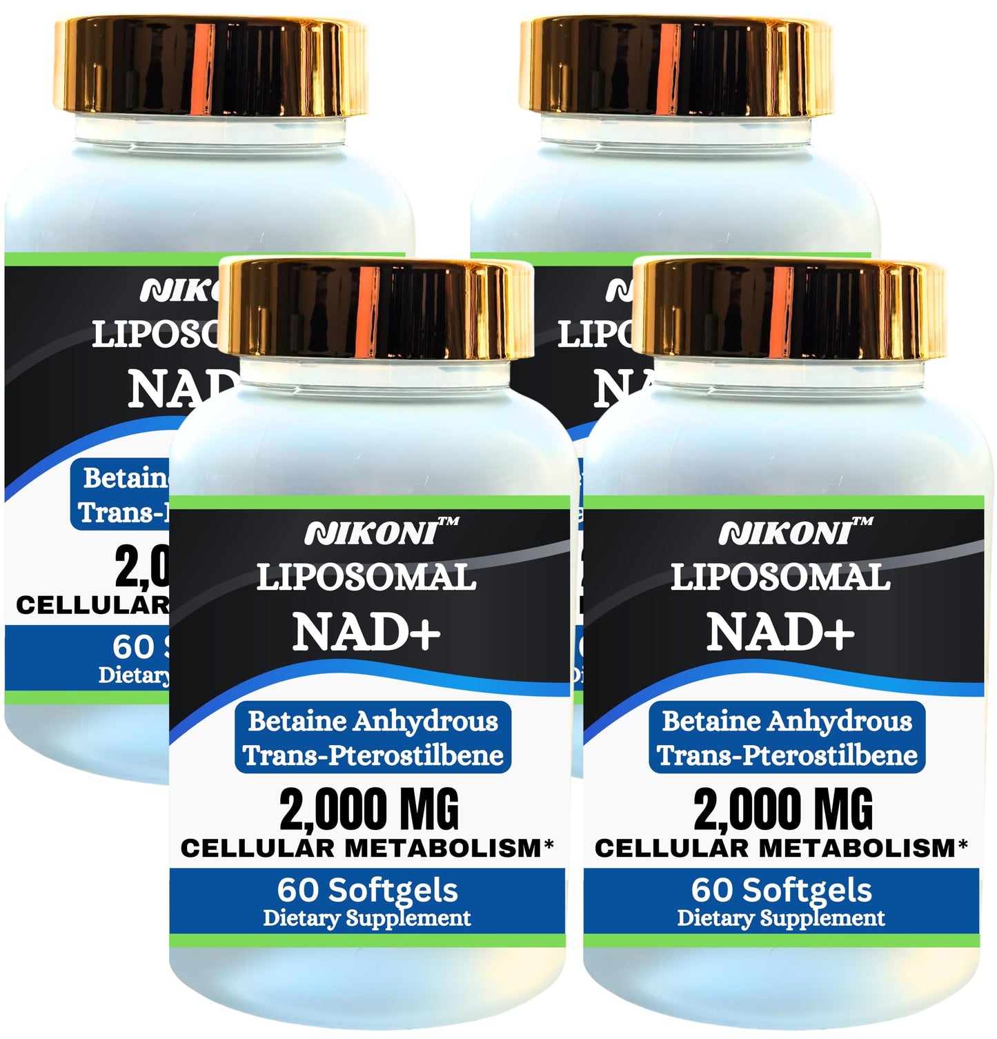 Caja de cápsulas blandas Nikoni NAD+ liposomal 2000mg