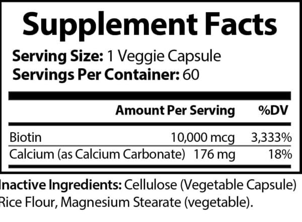 Caja de cápsulas veganas de biotina Alpha Balanced