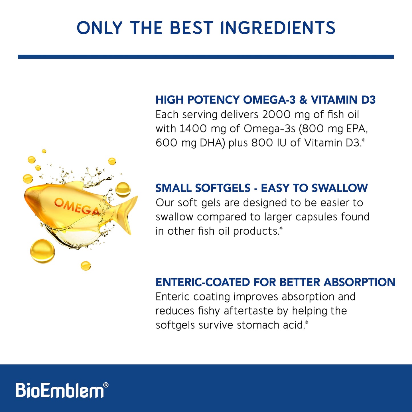 Caja embalaje BioEmblem vitamina b con metilfolato omega-3