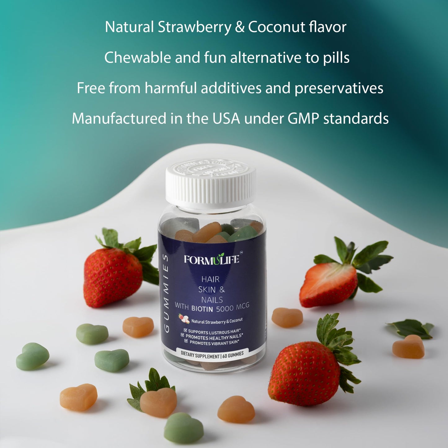 Caja de gominolas Formulife para cabello piel y uñas saludables