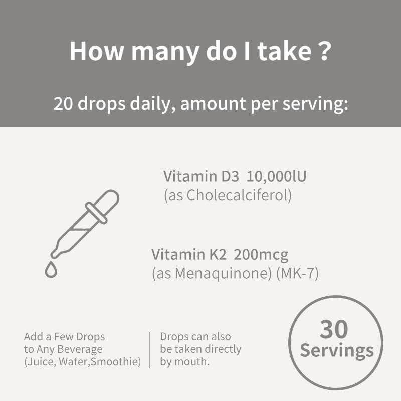 Caja de gotas vitamina D3 K2 YOUTHVITA para un mes